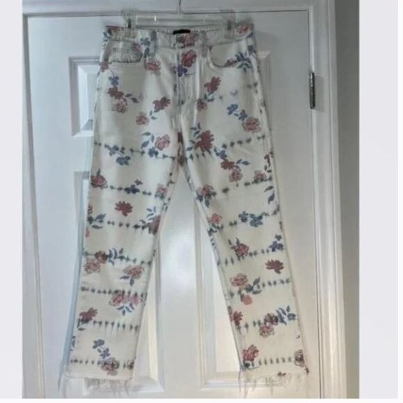 Joe’s Fiore Ultra High-Rise Tie-Dye Floral Slim Jeans - Size 29 - NWOT - Picture 7 of 11